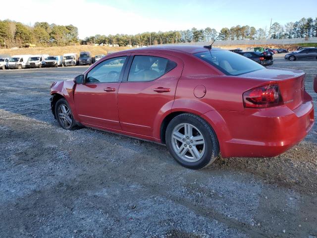 1C3CDZCB0CN153279 - 2012 DODGE AVENGER SXT RED photo 2