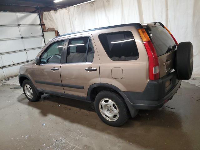 JHLRD68463C002489 - 2003 HONDA CR-V LX BEIGE photo 2