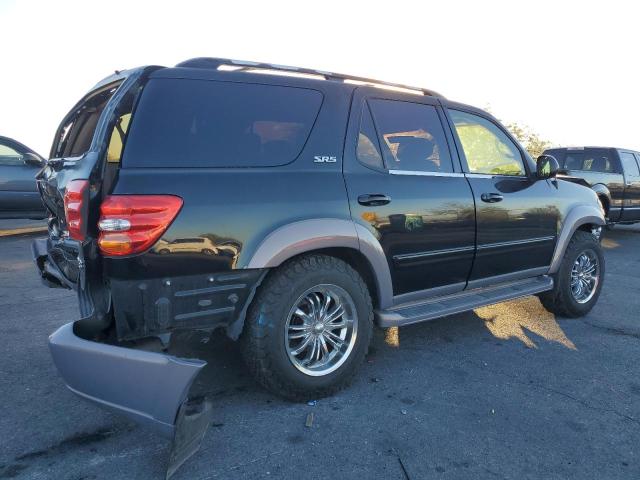 5TDZT34A02S105642 - 2002 TOYOTA SEQUOIA SR5 BLACK photo 3