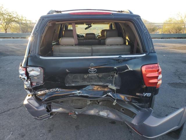 5TDZT34A02S105642 - 2002 TOYOTA SEQUOIA SR5 BLACK photo 6