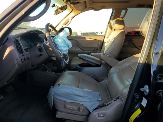 5TDZT34A02S105642 - 2002 TOYOTA SEQUOIA SR5 BLACK photo 7