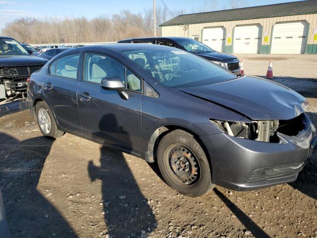 19XFB2F52DE073256 - 2013 HONDA CIVIC LX GRAY photo 4