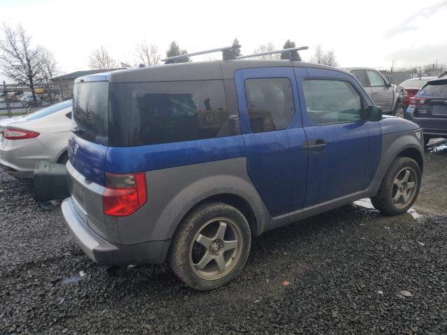 5J6YH28584L012581 - 2004 HONDA ELEMENT EX BLUE photo 3