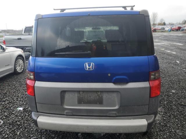 5J6YH28584L012581 - 2004 HONDA ELEMENT EX BLUE photo 6