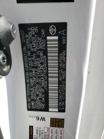 JTKDE167180240028 - 2008 TOYOTA SCION TC 白色 照片 12