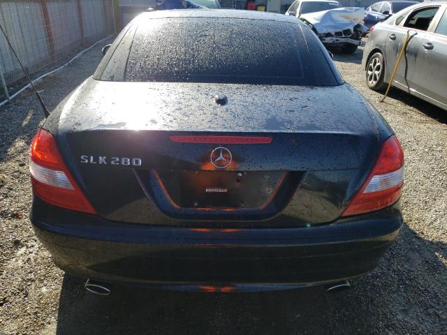 WDBWK54F07F166766 - 2007 MERCEDES-BENZ SLK 280 BLACK photo 6