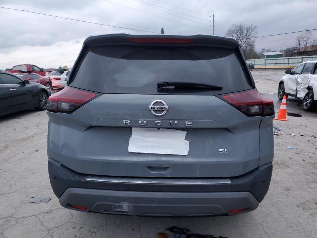 5N1AT3CAXMC802220 - 2021 NISSAN ROGUE SL GRAY photo 6