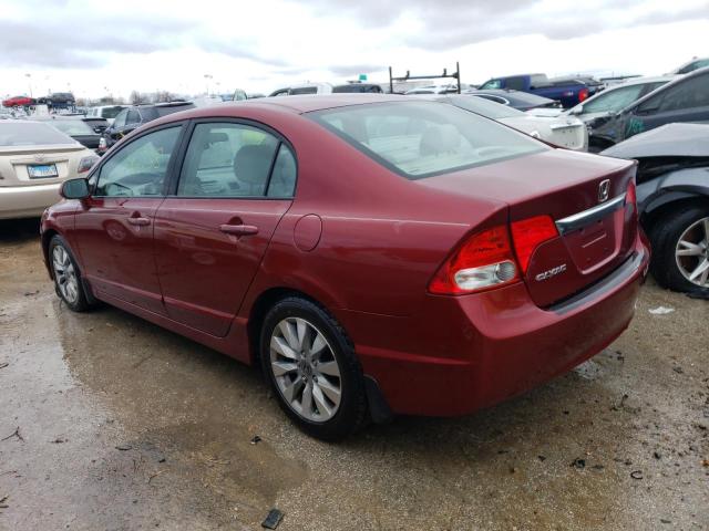 19XFA1F82BE010954 - 2011 HONDA CIVIC EX BURGUNDY photo 2