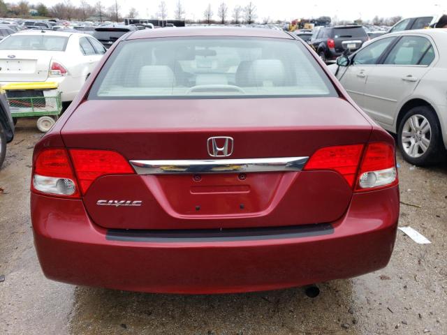 19XFA1F82BE010954 - 2011 HONDA CIVIC EX BURGUNDY photo 6