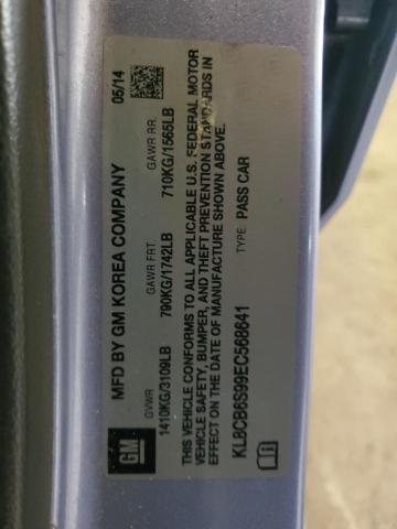 KL8CB6S99EC568641 - 2014 CHEVROLET SPARK LS BLUE photo 12