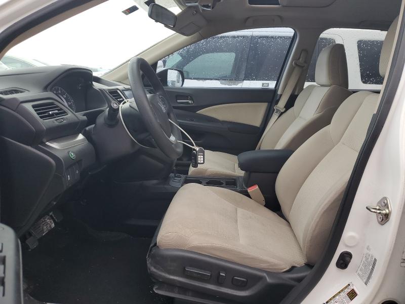 5J6RM3H58GL017287 - 2016 HONDA CR-V EX WHITE photo 7
