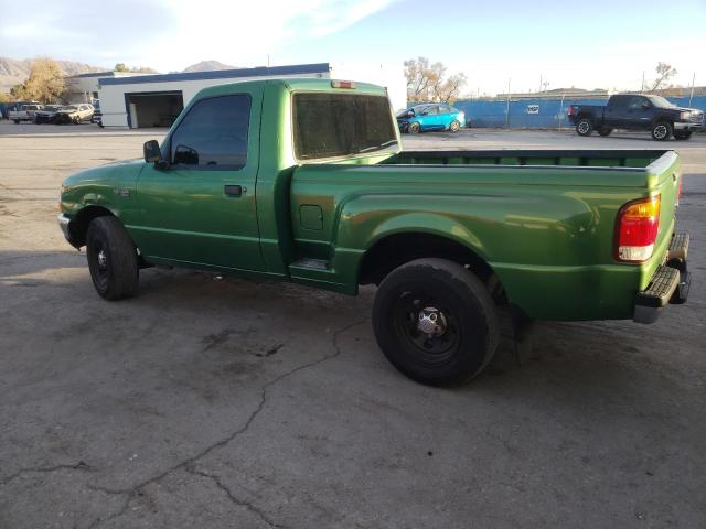 1FTYR10C7XPA19557 - 1999 FORD RANGER GREEN photo 2