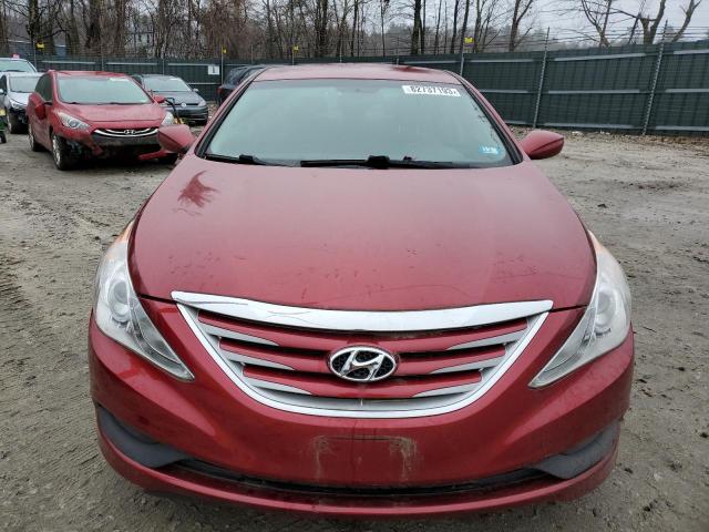 5NPEB4AC9EH811659 - 2014 HYUNDAI SONATA GLS RED photo 5