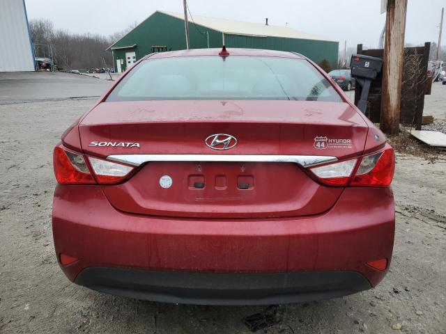 5NPEB4AC9EH811659 - 2014 HYUNDAI SONATA GLS RED photo 6