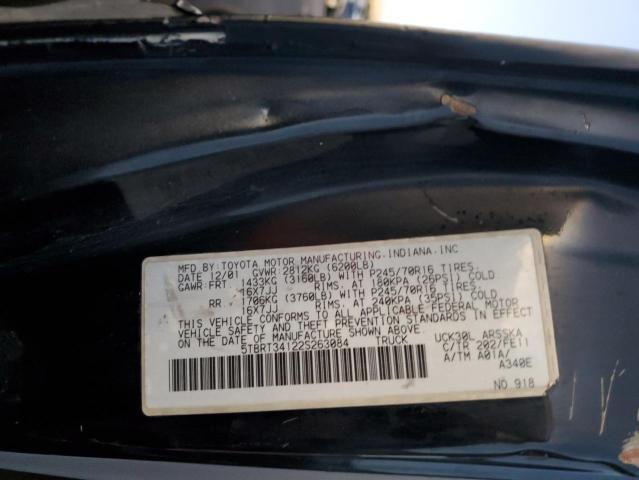 5TBRT34122S263084 - 2002 TOYOTA TUNDRA ACCESS CAB Қара фото 13