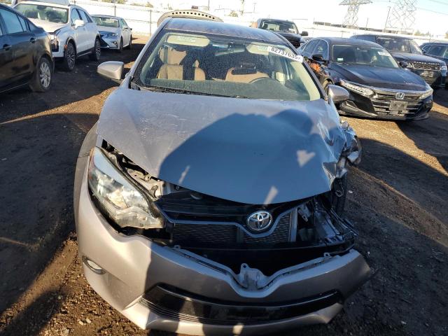 2T1BURHE0FC260530 - 2015 TOYOTA COROLLA L GRAY photo 5