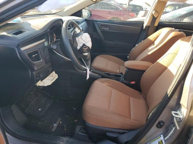 2T1BURHE0FC260530 - 2015 TOYOTA COROLLA L GRAY photo 7