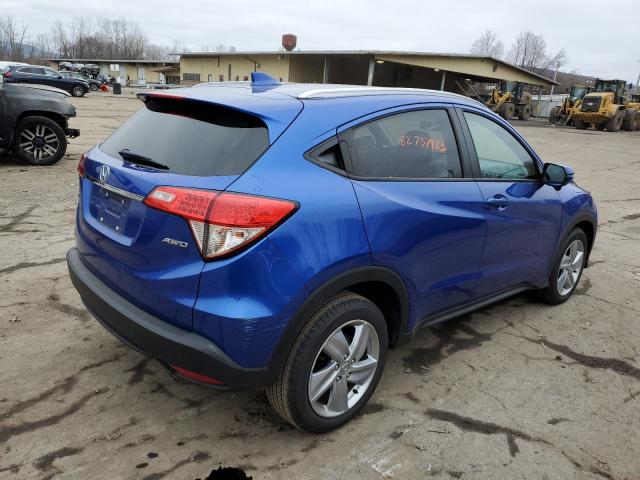 3CZRU6H58KM737018 - 2019 HONDA HR-V EX BLUE photo 3