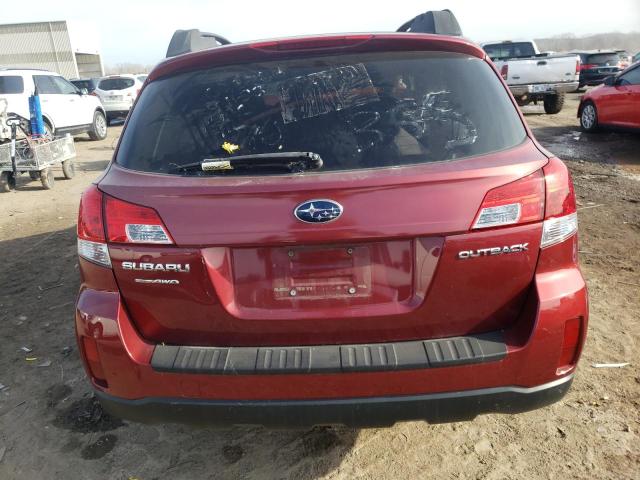 4S4BRCCCXD3297574 - 2013 SUBARU OUTBACK 2.5I PREMIUM RED photo 6