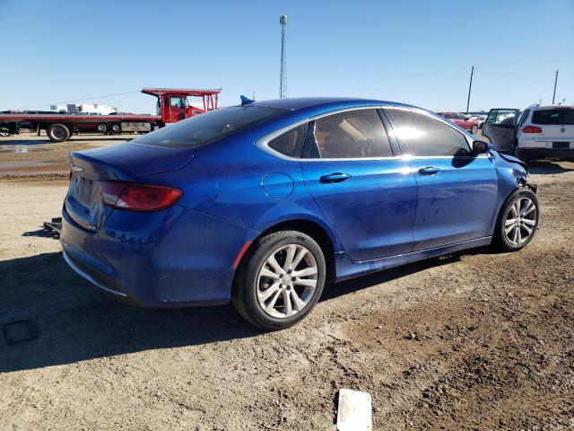 1C3CCCAB8FN656002 - 2015 CHRYSLER 200 LIMITED BLUE photo 3