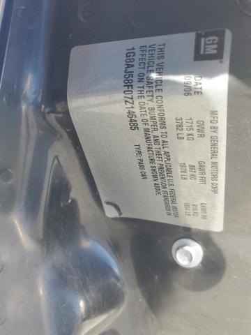 1G8AJ58F07Z146485 - 2007 SATURN ION LEVEL 2 Қоңыр фото 12