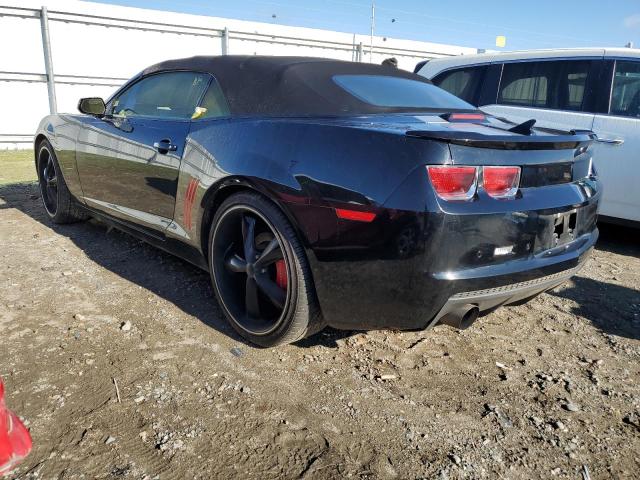 2G1FC3DD2B9163038 - 2011 CHEVROLET CAMARO LT BLACK photo 2