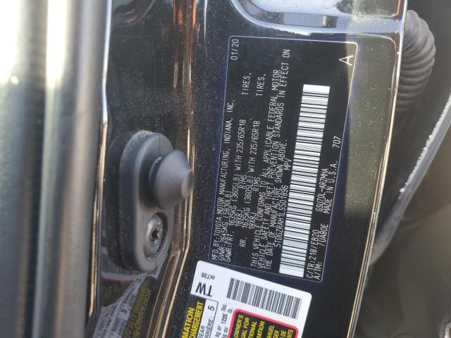 5TDGZRAH1LS501896 - 2020 TOYOTA HIGHLANDER XLE Schwarz Foto 13