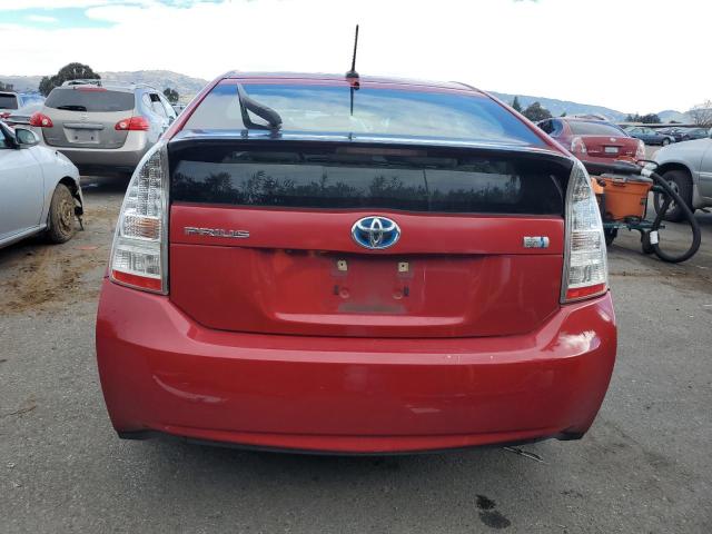 JTDKN3DU2A0048142 - 2010 TOYOTA PRIUS RED photo 6