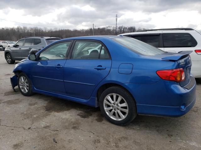 2T1BU4EE2AC509782 - 2010 TOYOTA COROLLA BASE BLUE photo 2