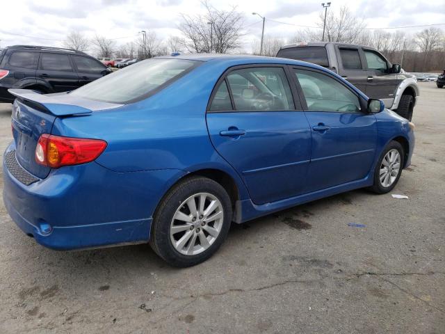 2T1BU4EE2AC509782 - 2010 TOYOTA COROLLA BASE BLUE photo 3