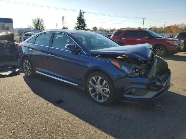 5NPE34AB4FH141122 - 2015 HYUNDAI SONATA SPORT BLUE photo 4