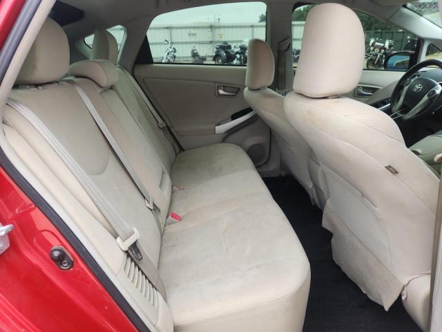 JTDKN3DU0F0430662 - 2015 TOYOTA PRIUS RED photo 10