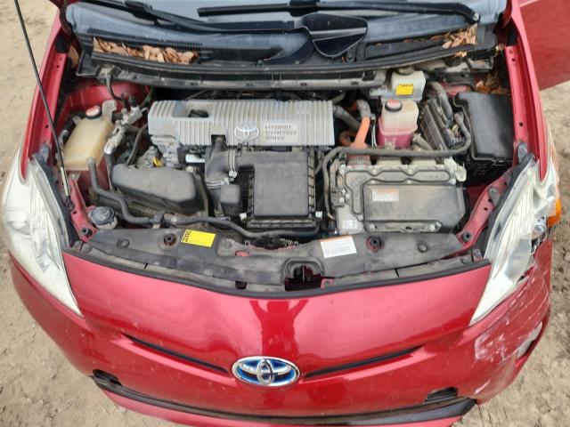 JTDKN3DU0F0430662 - 2015 TOYOTA PRIUS RED photo 11