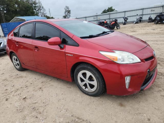 JTDKN3DU0F0430662 - 2015 TOYOTA PRIUS RED photo 4