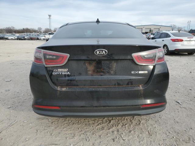 KNAGN4AD9F5091514 - 2015 KIA OPTIMA HYBRID BLACK photo 6