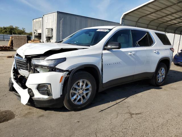 1GNERFKW5PJ136233 - 2023 CHEVROLET TRAVERSE LS WHITE photo 1