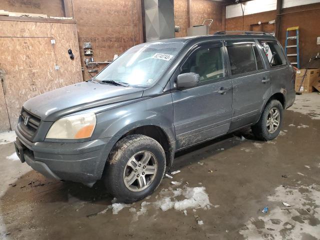 2HKYF18463H619692 - 2003 HONDA PILOT EX GRAY photo 1