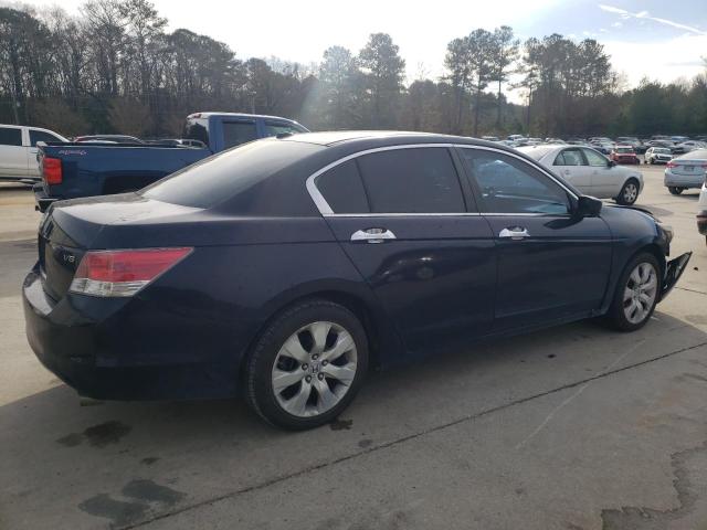 1HGCP36878A063501 - 2008 HONDA ACCORD EXL BLUE photo 3