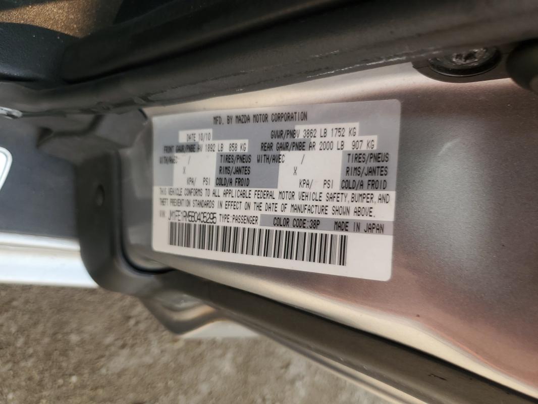 JM1FE1RM5B0405295 - 2011 MAZDA RX8 银色 照片 12