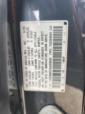 1HGCM66516A008569 - 2006 HONDA ACCORD EX ნაცრისფერი ფოტო 12