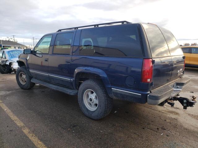 1GNGK26J9VJ341359 - 1997 CHEVROLET SUBURBAN K2500 BLUE photo 2