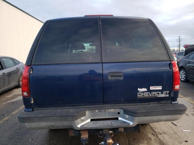 1GNGK26J9VJ341359 - 1997 CHEVROLET SUBURBAN K2500 BLUE photo 6