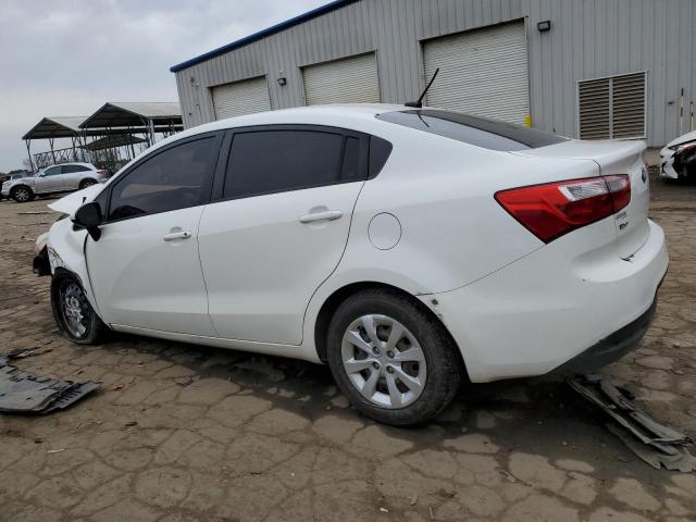 KNADM4A30D6255124 - 2013 KIA RIO LX WHITE photo 2