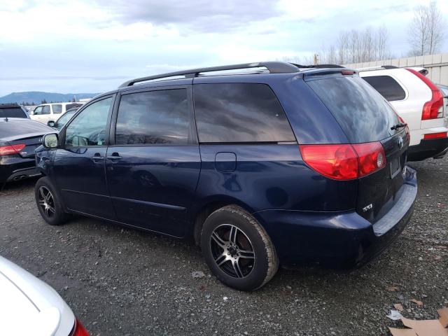 5TDZK23CX7S017950 - 2007 TOYOTA SIENNA CE BLUE photo 2