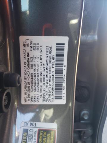 2HKRM4H76EH664978 - 2014 HONDA CR-V EXL GRAY photo 12