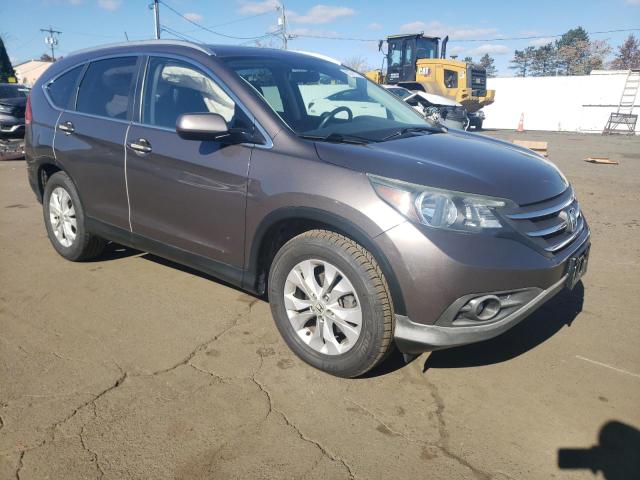 2HKRM4H76EH664978 - 2014 HONDA CR-V EXL GRAY photo 4
