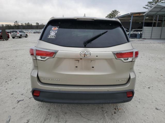 5TDYKRFH1FS091722 - 2015 TOYOTA HIGHLANDER LIMITED CREAM photo 6