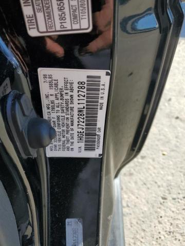 1HGEJ7228WL112788 - 1998 HONDA CIVIC HX BLACK photo 12