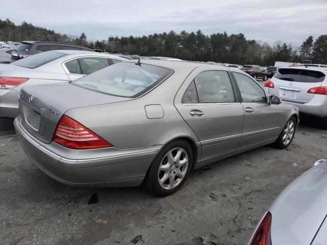 WDBNG84J43A326609 - 2003 MERCEDES-BENZ S 500 4MATIC BEIGE photo 3