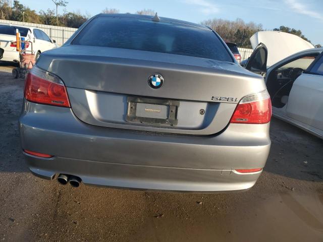 WBANU53548C114590 - 2008 BMW 528 I GRAY photo 6